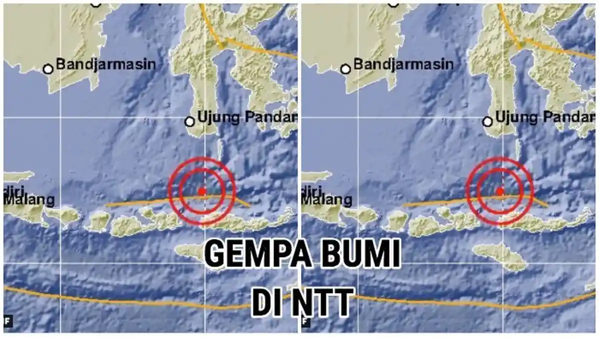 Gempa Bumi Magnitudo 6,7 di NTT Getarannya Terasa hingga ke Denpasar dan Banyuwangi