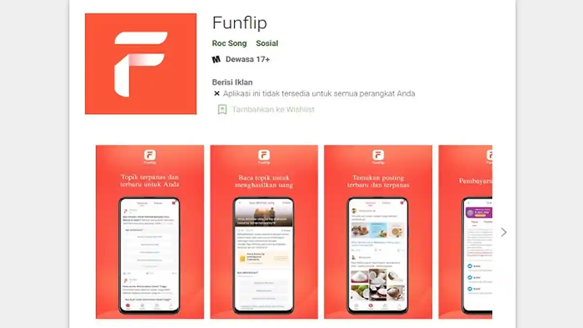 Aplikasi Fun Flip, Penghasil Cuan dan Bisa Tarik Uang Jadi Saldo DANA, Simak Caranya
