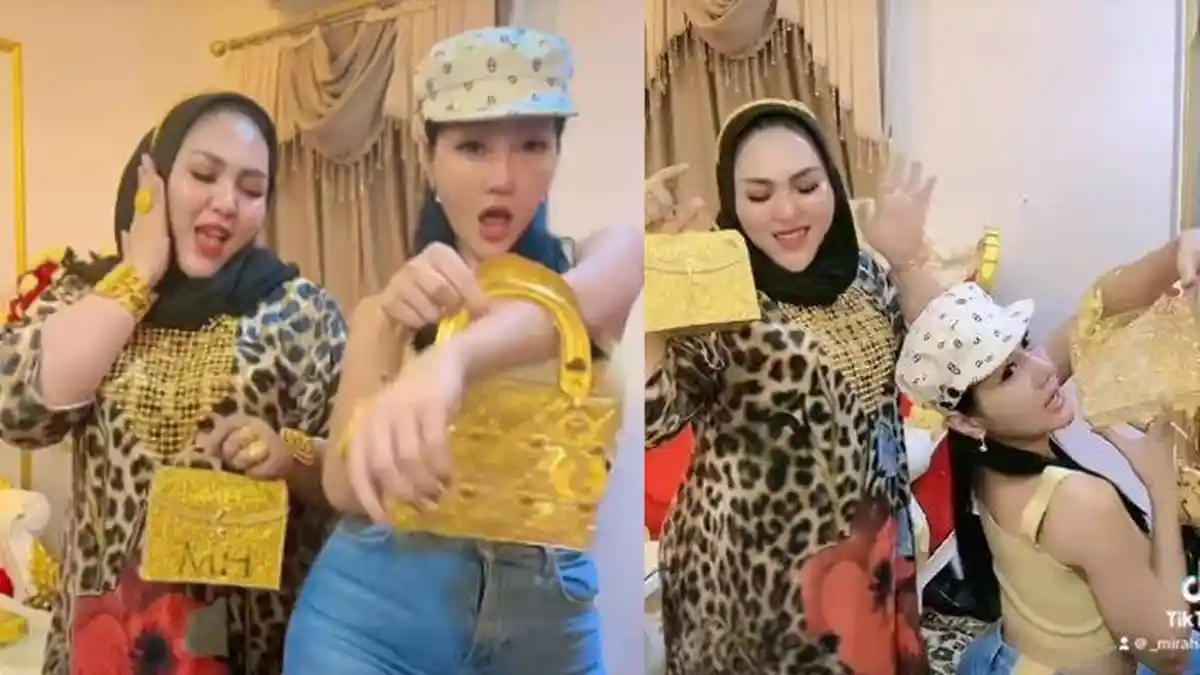 Lucinta Luna Datangi Rumah Mira Hayati Pemilik Tas Emas, Sengaja Biar Disawer Emas Tapi Dikasih Uang