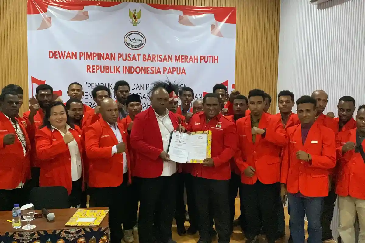 Organisasi Barisan Merah Putih Merauke Resmi Naik Status Dari DPC ke DPD
