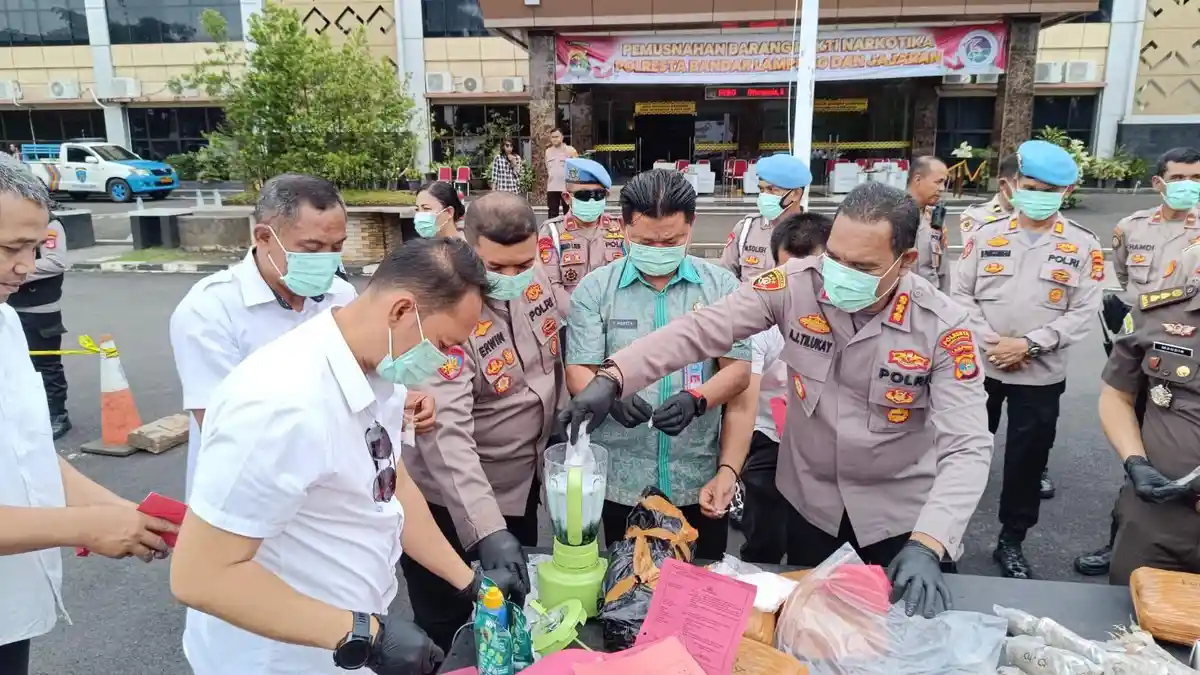 Kapolresta Alfret Berharap Bandar Lampung Bersih dari Narkotika