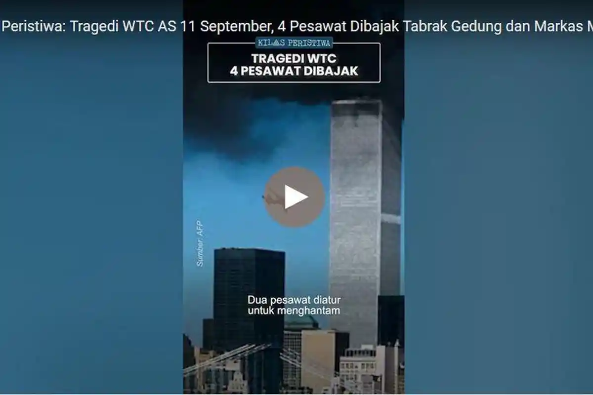 Kilas Peristiwa: Tragedi Pembajakan 4 Pesawat di Amerika Serikat dan Lakukan Teror