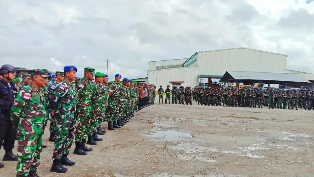 Jelang Kunker Wapres Mar'uf Amin di Mimika, 1.000 Personel TNI-Polri ...