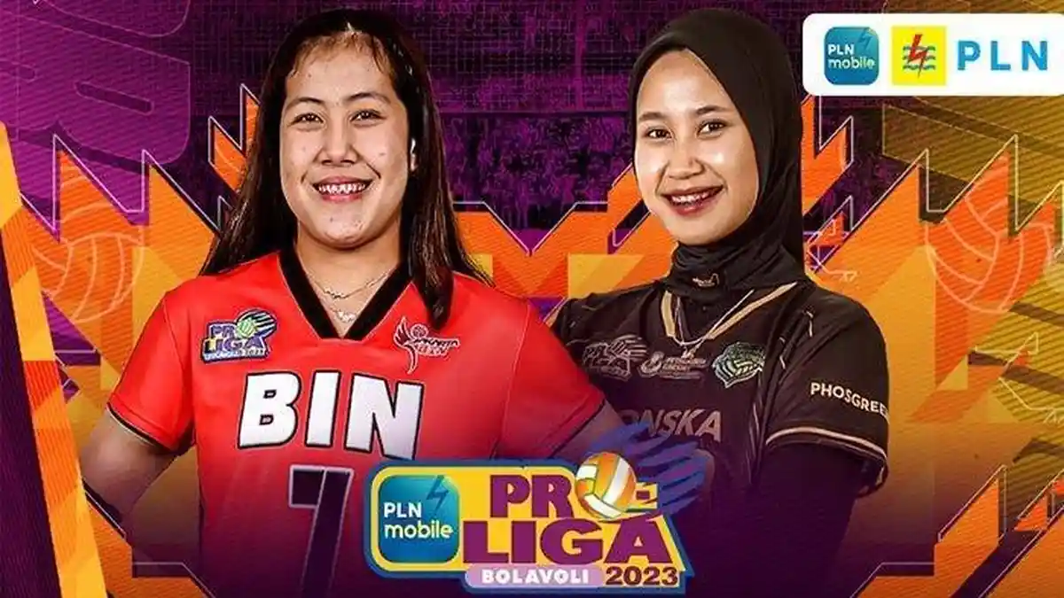 Link TV Online Streaming Moji TV Final Four Proliga 2023 Jakarta BIN vs Gresik Petrokimia Jam 18.30