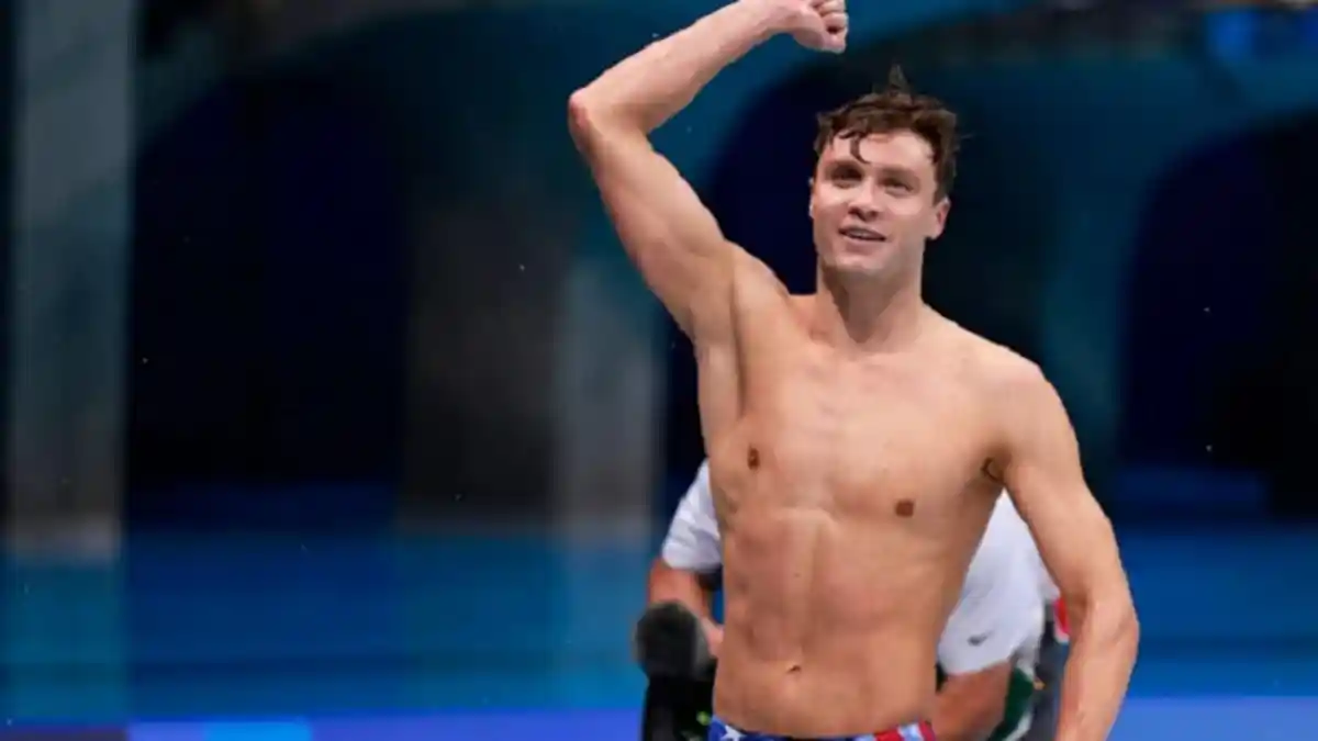 Perenang AS Bobby Finke Sempat Tertinggal 50 Meter, Melaju Seperti Kilat, Raih Emas Olimpiade Tokyo