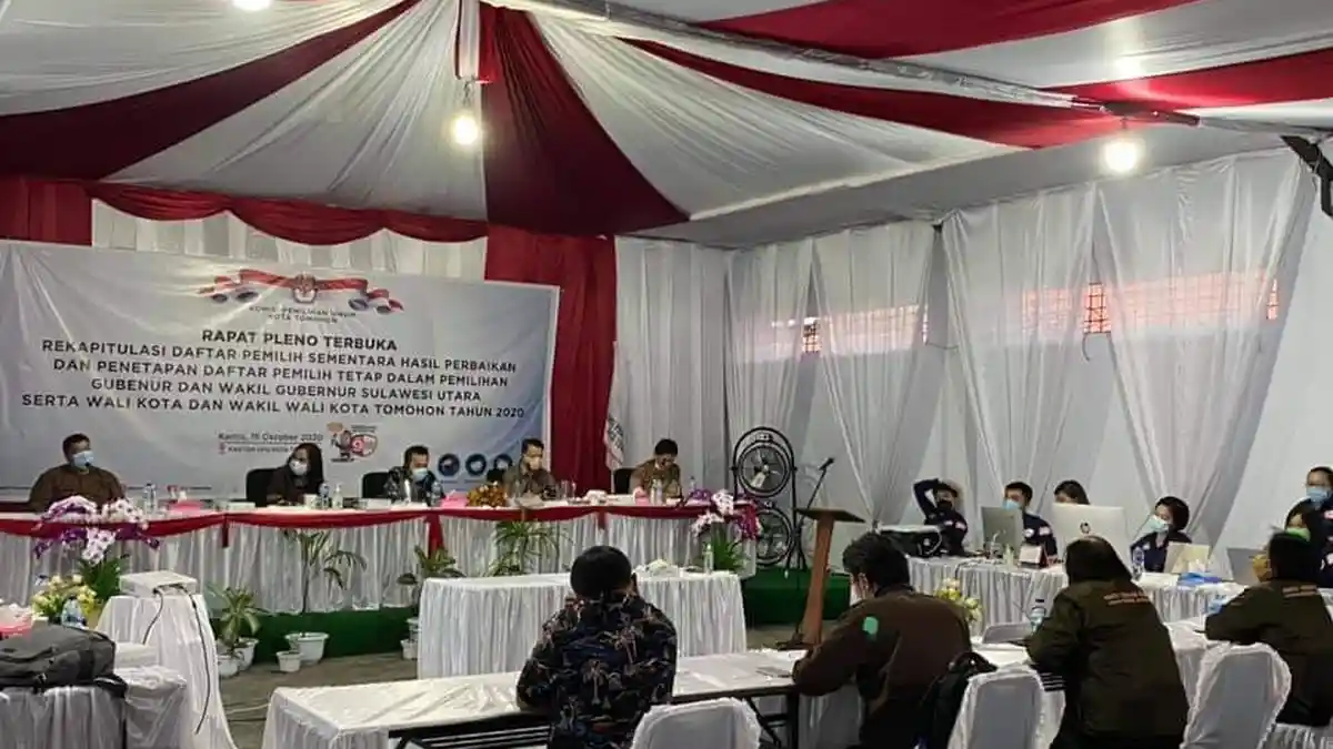 KPU Tomohon Tetapkan DPT Pilkada Sebanyak 73.633, Bertambah 2.664 Pemilih