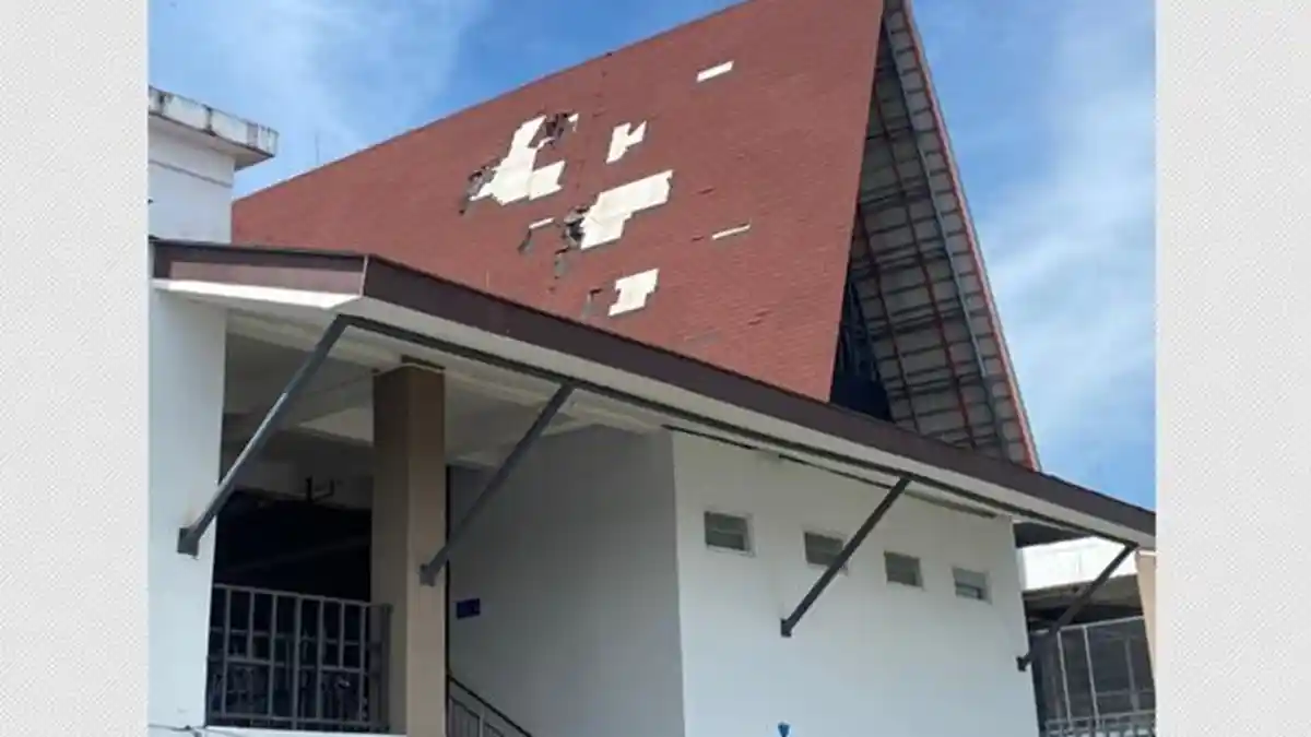 Atap Pasar Godean Rusak Akibat Cuaca Ektsrem, Disperindag Sleman Segera Lakukan Perbaikan