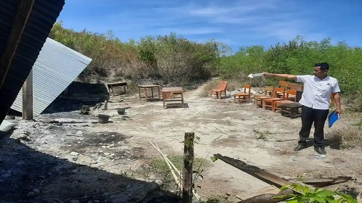 Kebakaran Gedung SMAN 2 Sambi Rampas Manggarai Timur, Polisi Selidiki Penyebab