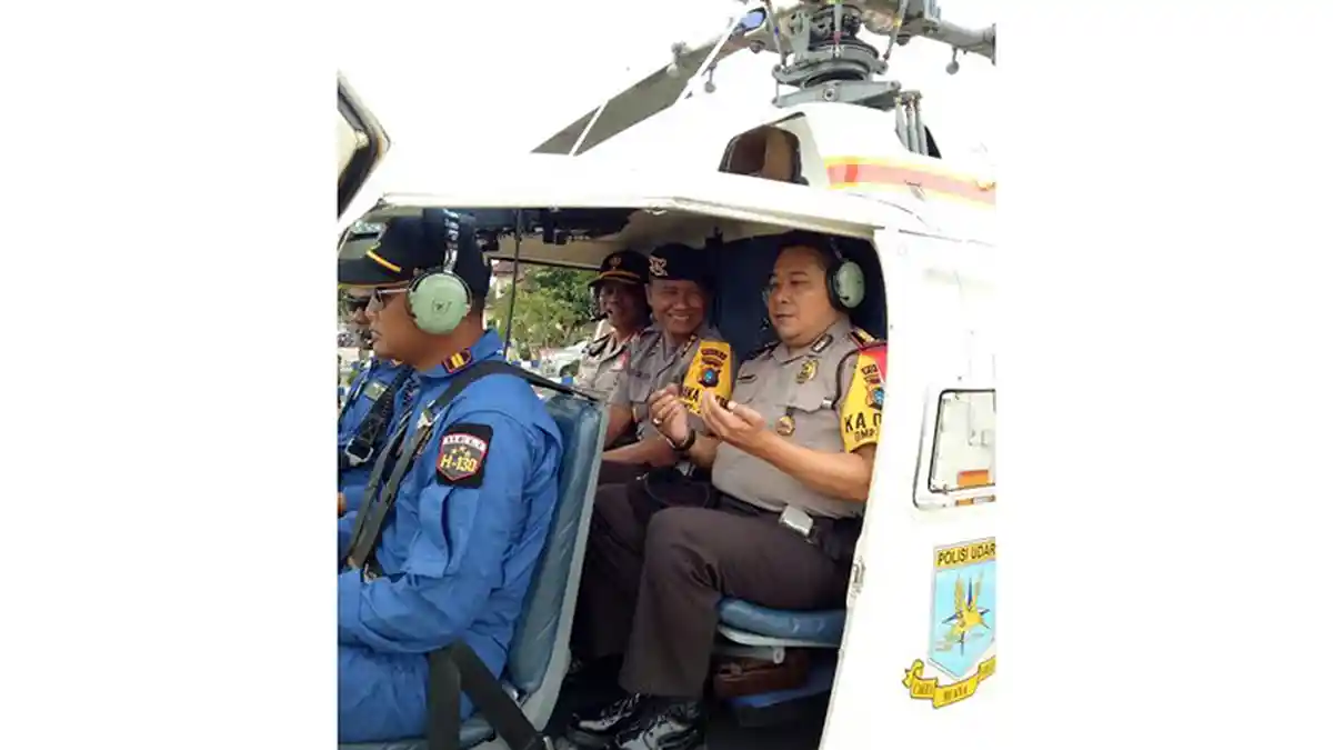 Tak Nyaman Naik Helikopter, Direktur Sabhara Polda Babel Berdoa