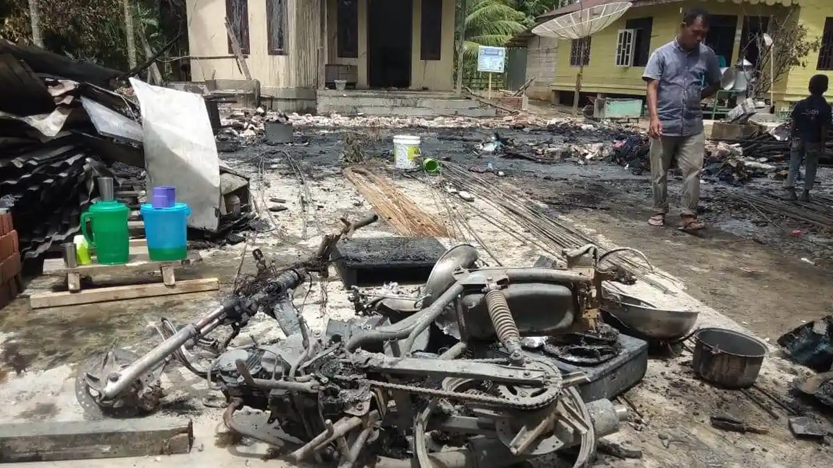 Rumah Korban Banjir di Aceh Utara Ludes Terbakar, Begini Kronologisnya