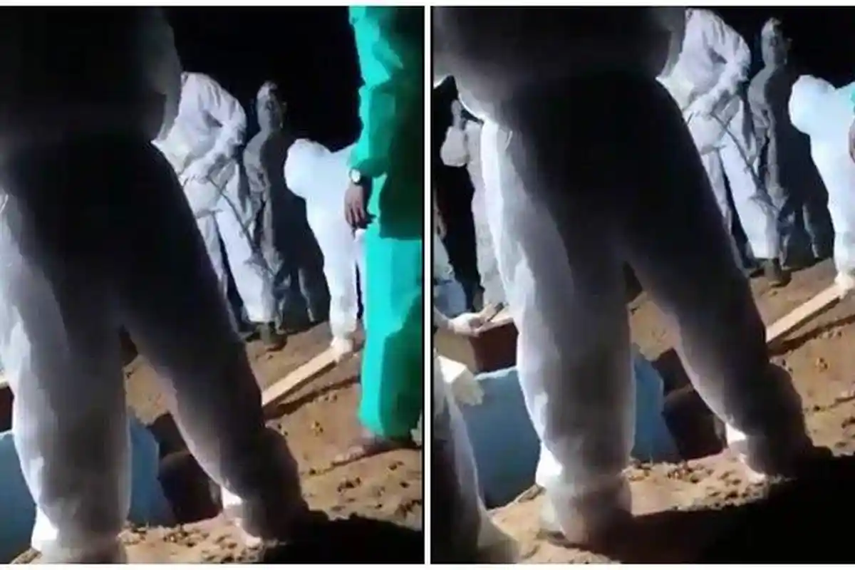 LAGI Heboh Video Jenazah PDP Covid-19 Jatuh Lalu Keluar dari Peti saat Dimakamkan, Begini Faktanya