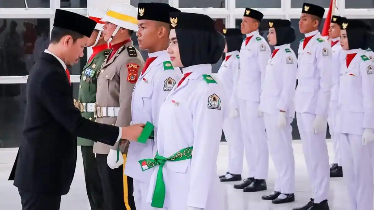 Anggota Paskibra Diminta Jadi Teladan, Bupati Aceh Barat Kukuhkan Putra-Putri Terbaik Daerah