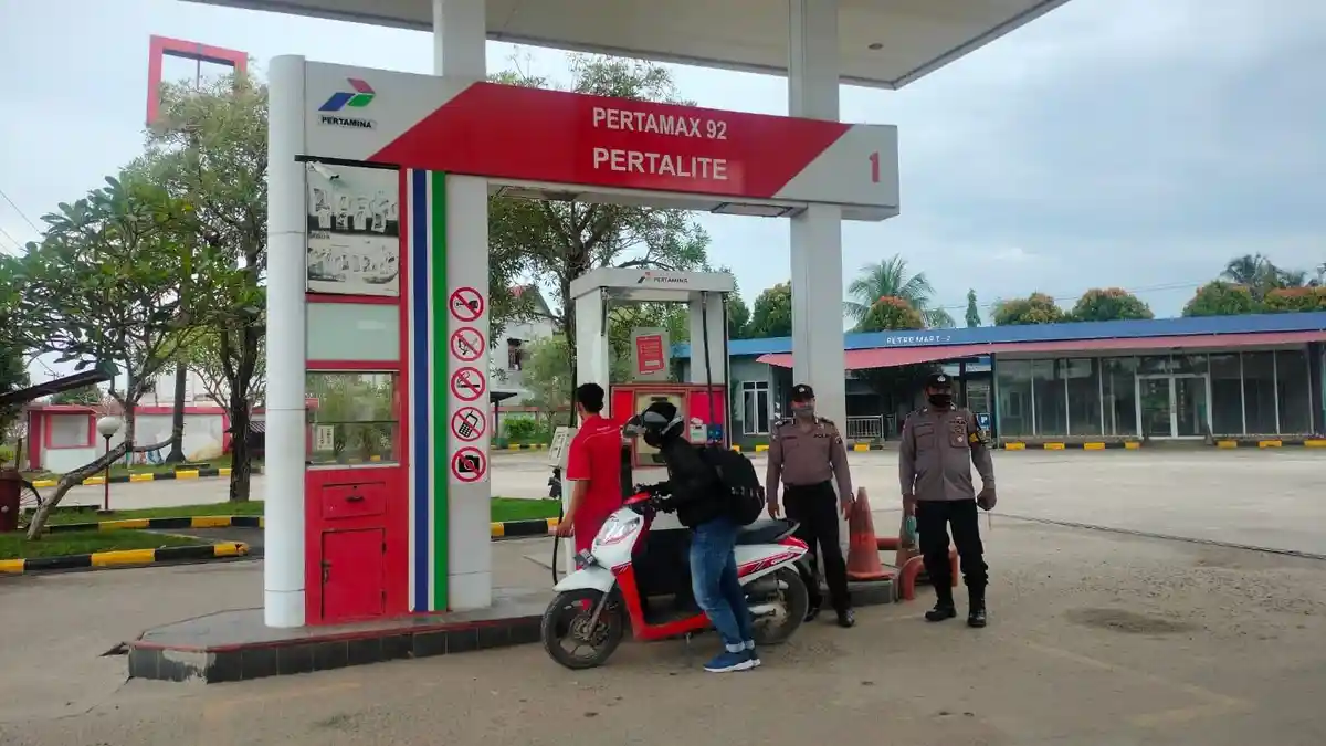 Polsek Pagar Merbau Laksanakan Patroli Monitoring BBM ke SPBU