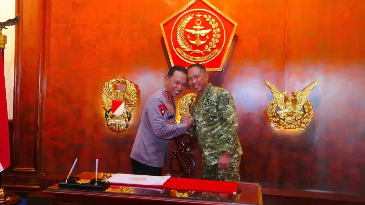 Kapolri Sambangi Panglima TNI di Mabes Cilangkap, Kapuspen: Tak Ada Hubungan Dengan Isu-isu Saat Ini - Tribunnews.com