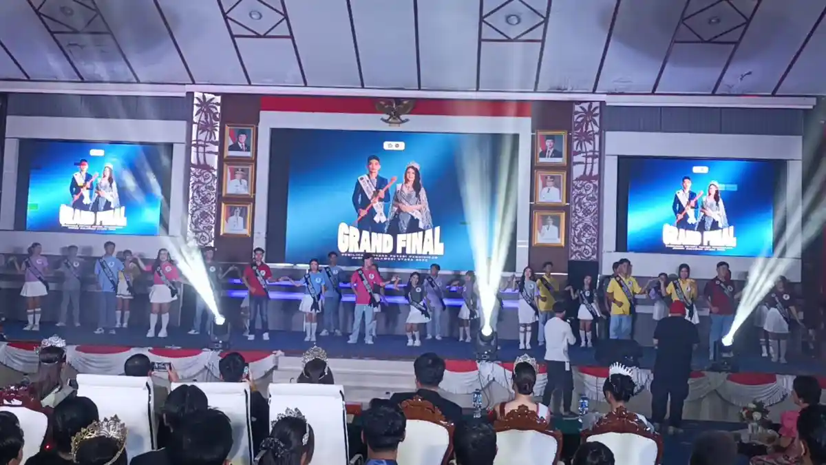 Pengunjung Grand Final Pemilihan Putra Putri  Pendidikan Junior Sulut Padati Aula Pemkot Manado