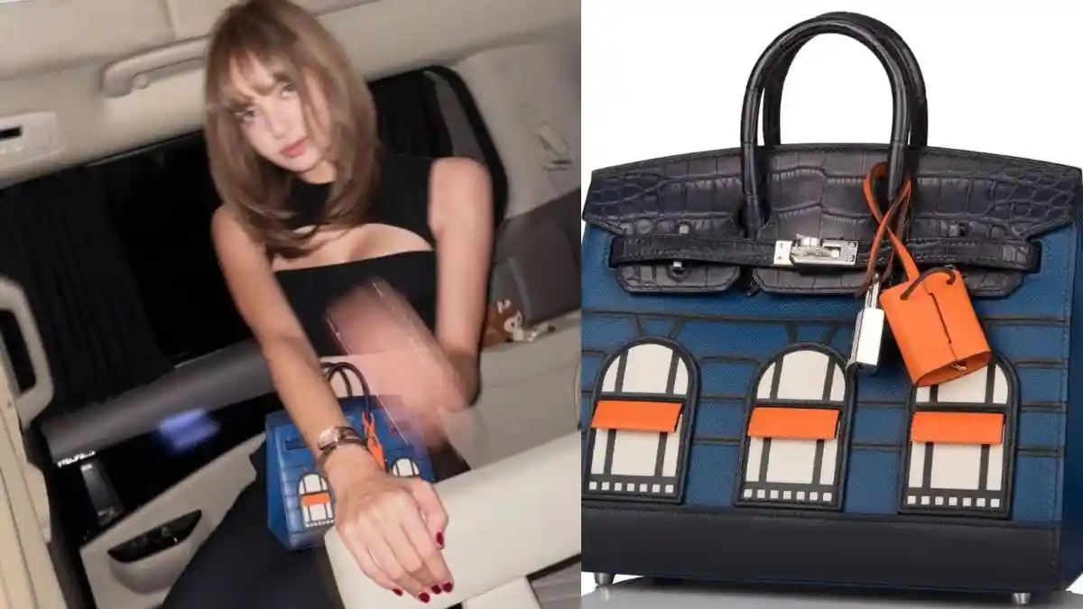 Gaya Lisa BLACKPINK Pakai Outfit Serba Hitam, Tenteng Tas Hermes Langka, Harganya Rp 5 Miliar