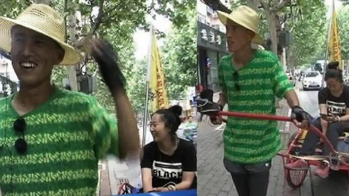 Demi Bisa Menikahi sang Kekasih, Pria di China Rela Menarik Becak Sejauh 2.000 Km