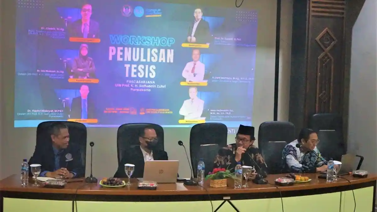 Gelar Workshop Penulisan Tesis, Pascasarjana UIN Saizu Ingin Mahasiswa Lulus Tepat Waktu