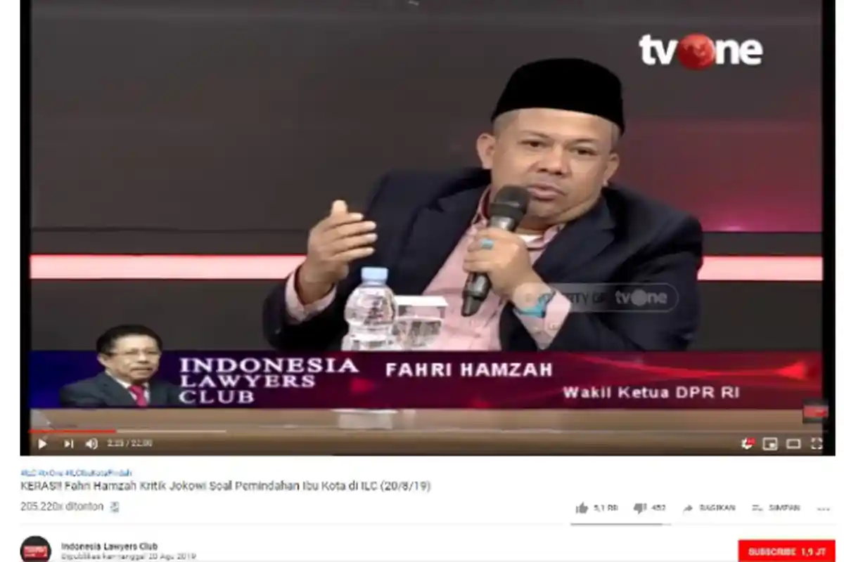 Tanggapi soal Pemindahan Ibu Kota, Fahri Hamzah Bandingkan Washington DC seperti DKI Jakarta
