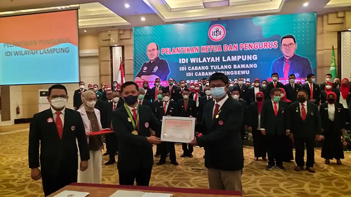 Dr Josi Harmas Resmi Pimpin IDI Lampung 2022-2025, Usung Konsep IDI Reborn
