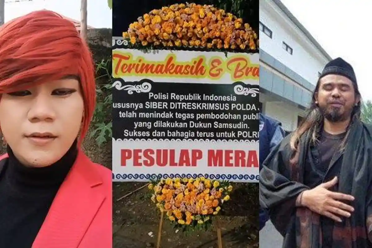 Gus Samsudin Dipenjara, Pesulap Merah Kirim Karangan Bunga ke Polda Jatim: Terimakasih & Bravo