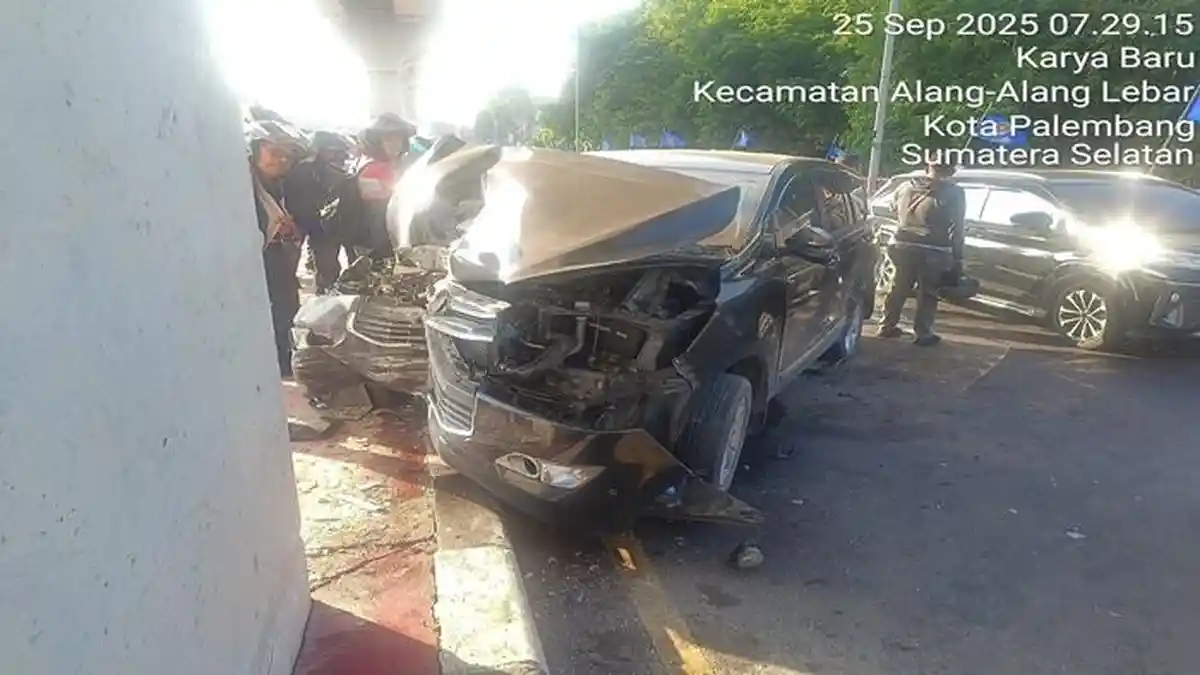 Sopir Innova yang Tabrak Pejalan Kaki dan Tiang LRT di Palembang Meninggal Dunia