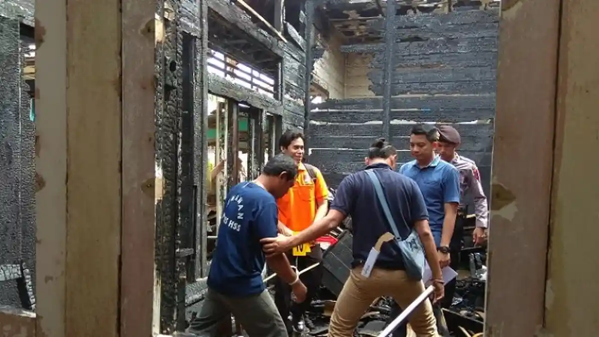 Kantor MUI dan Baznas HSS Ternyata Sengaja Dibakar Pria Ini, Ini Motifnya