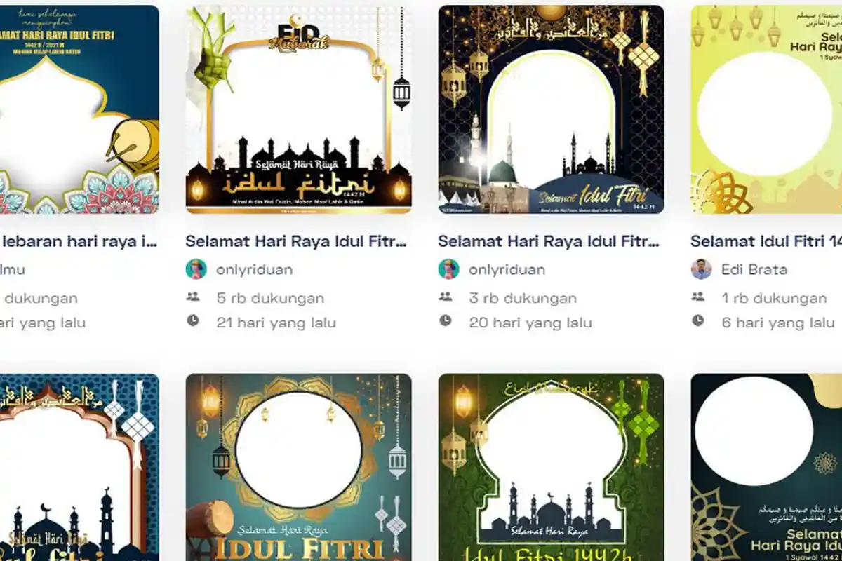 LINK Twibbonize Idul Fitri 2021, Download Pamflet Bingkai Foto Idul Fitri 2021 Twibbon Lebaran