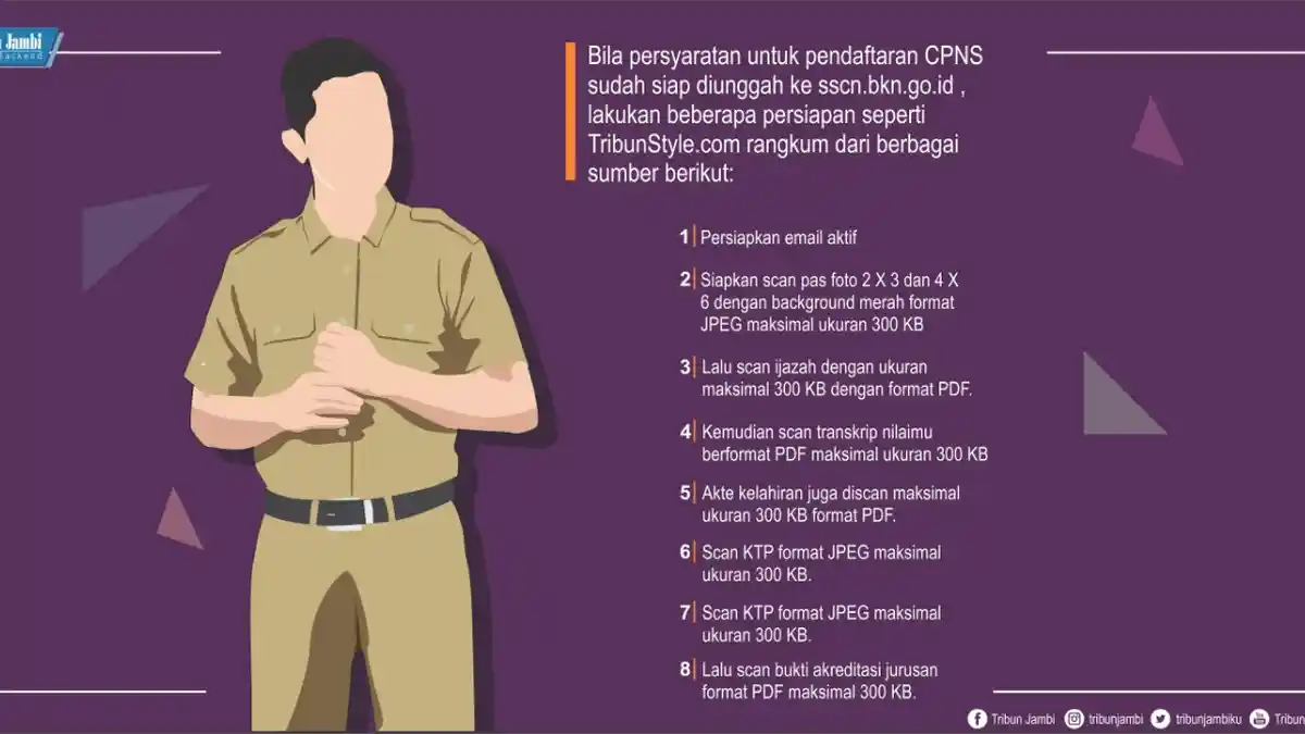 Penerimaan CPNS Sarolangun 2018, Persyaratan Diumumkan 26 September