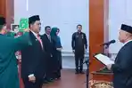 Bupati Safwandi Lantik H Masri sebagai Sekda Definitif Aceh Jaya