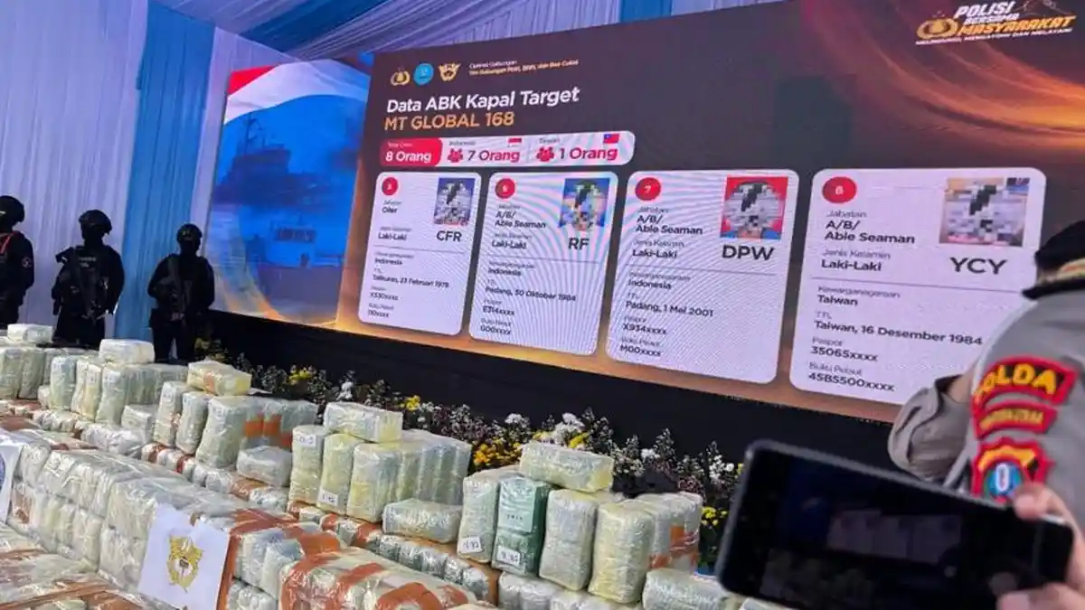 Identitas 8 ABK Kapal MT Global 168 yang Ditangkap Tim Gabungan di ...