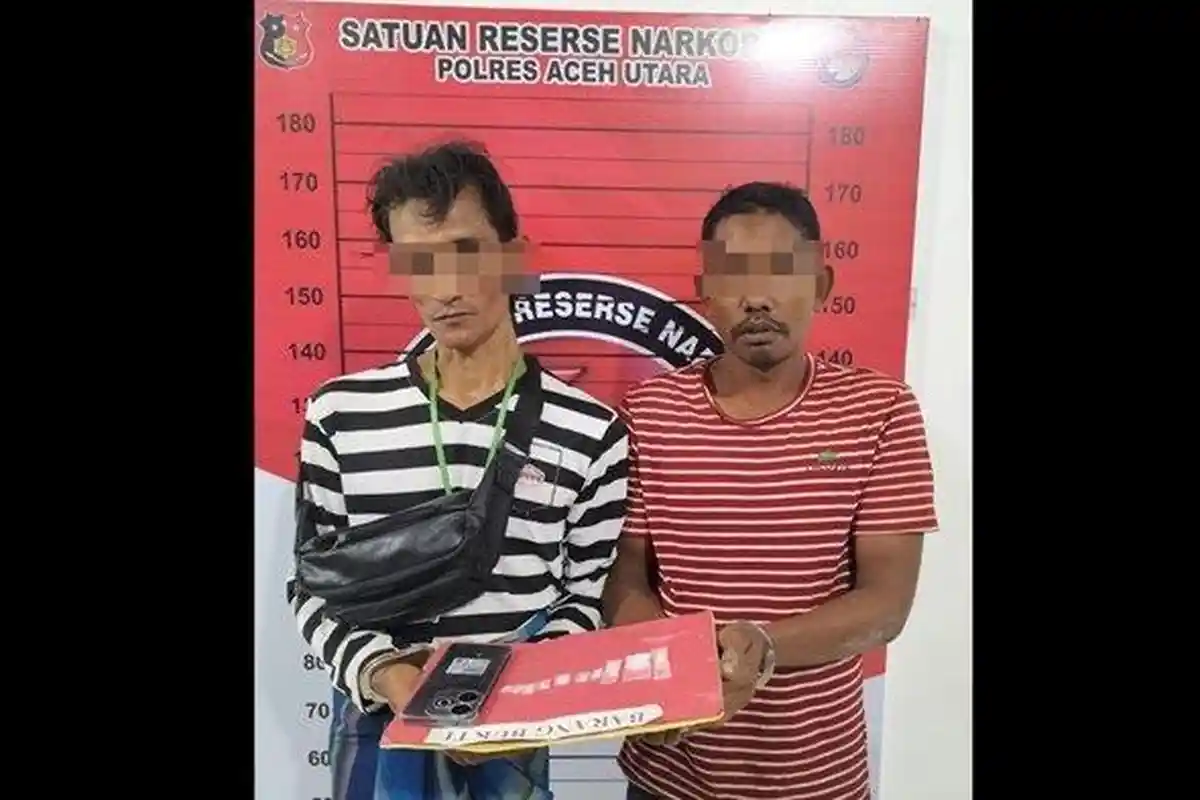 Panik Digerebek Polisi, Tersangka Pengedar Sabu Tersangkut Tanaman Kangkung dalam Sungai saat Kabur