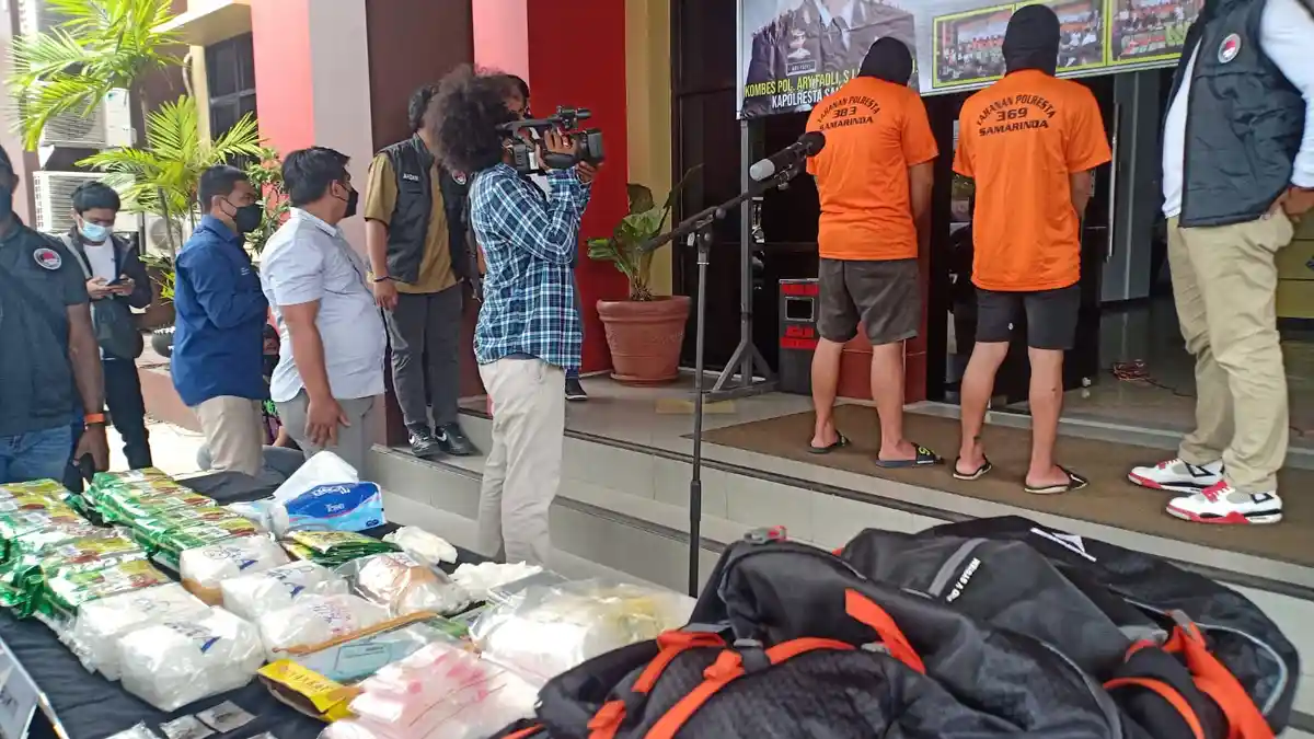 Pakai Modus Rekrut Kurir Baru, Polresta Samarinda Buru Pemilik Sabu 16 Kilogram