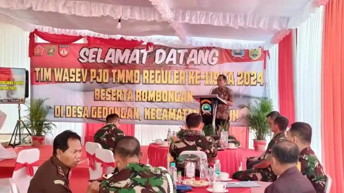 Bupati Sragen Apresiasi Tim wasev TMMD Reg-119 Kodim Sragen