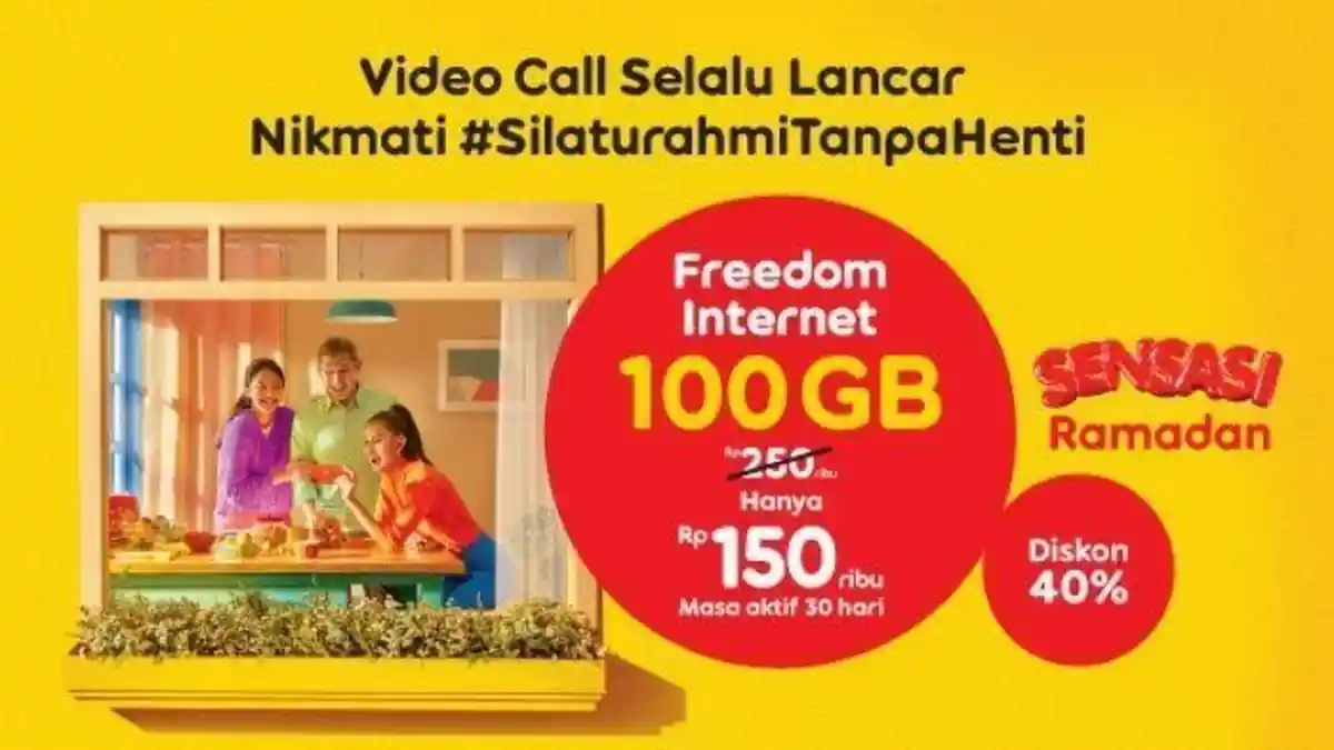 Silaturahmi Lancar Terus, IM3 Ooredoo Rilis Paket Kuota Besar dengan Diskon 40%