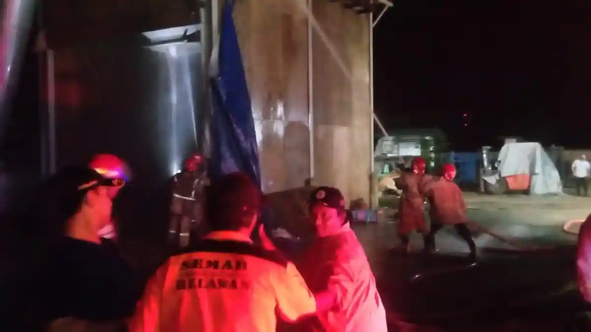 Pabrik Triplek di Jombang Kebakaran Diduga Gegara Mesin Over Heat