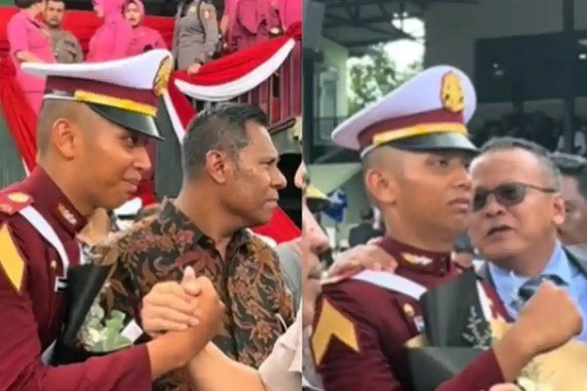 Anak Ferdy Sambo Tribrata Wisuda Prabhatar Akpol 2023 Tampak Lesu, Langsung Disemangati Edhy Prabowo