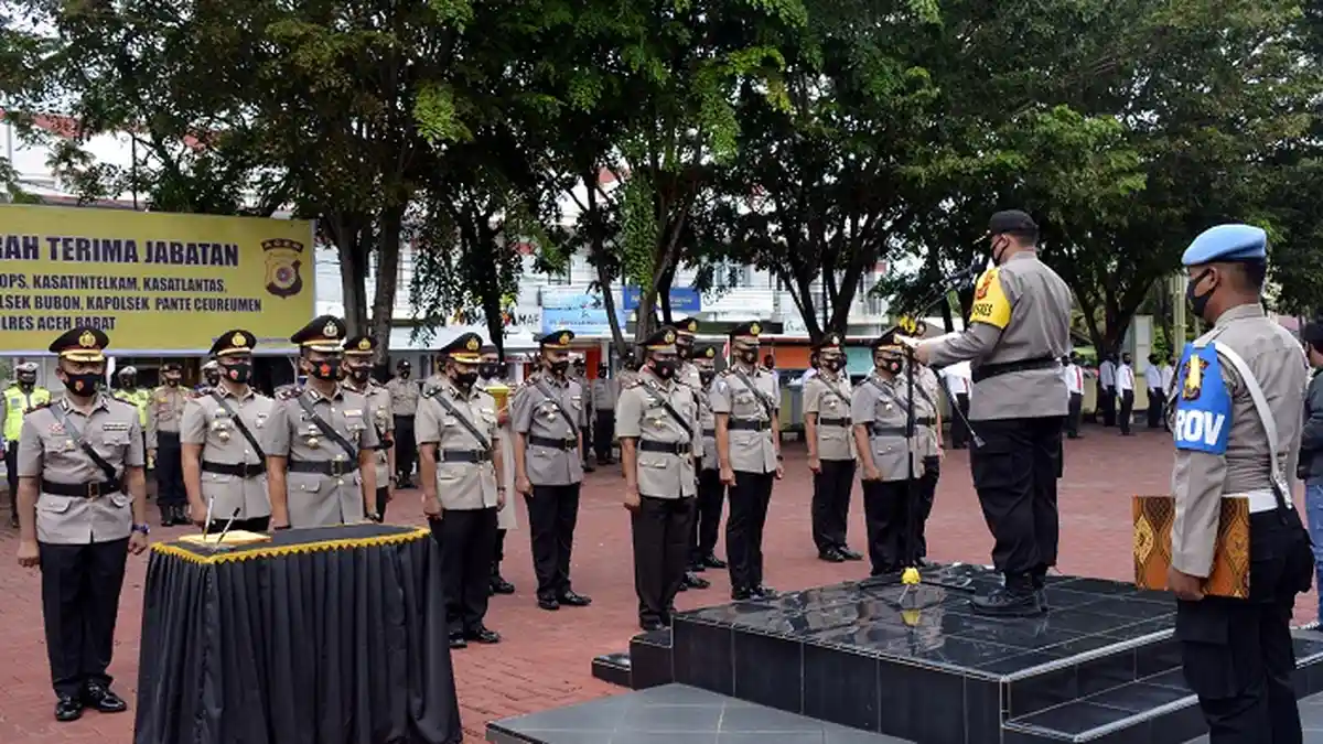 Waka Polres dan Kasat Lantas Diganti, Ini Nama-nama Pejabat Baru Polres Aceh Barat