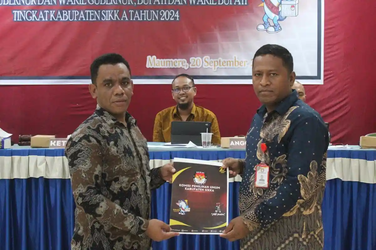KPU Sikka Tetapkan 244.838 DPT Pilkada 2024