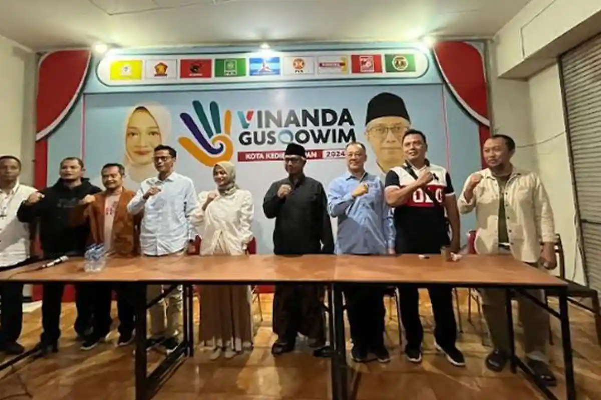 UPDATE Hasil Quick Count Pilkada Kota Kediri 2024, Vinanda-Gus Qowim Klaim Dapat 57 Persen Suara