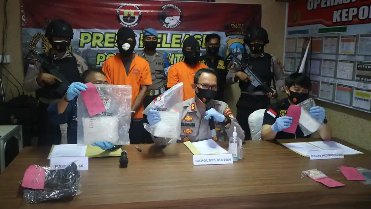 Polres Bintan Kejar Buronan Kasus Narkoba Hingga NTB, 2 Tersangka Terancam Hukuman Mati