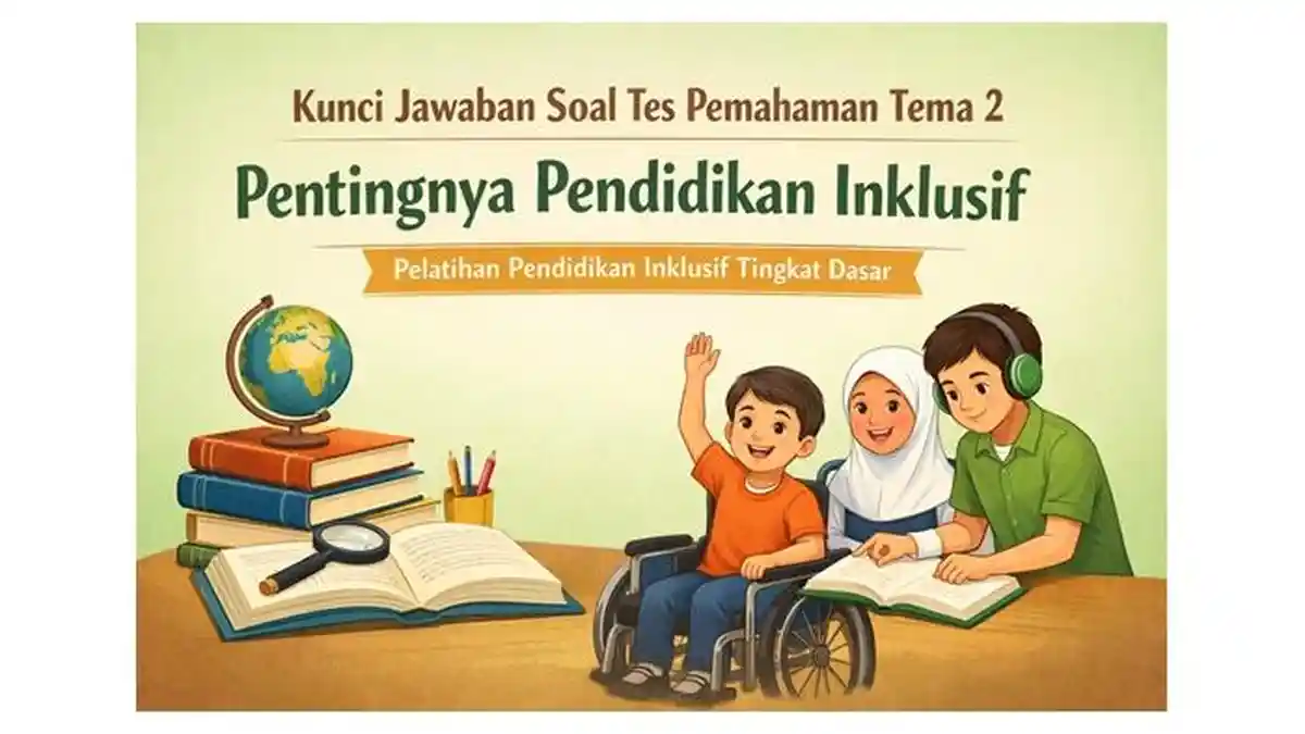 Kunci Jawaban Soal Tes Pemahaman Tema 2, Pentingnya Pendidikan Inklusif, Pelatihan Tingkat Dasar