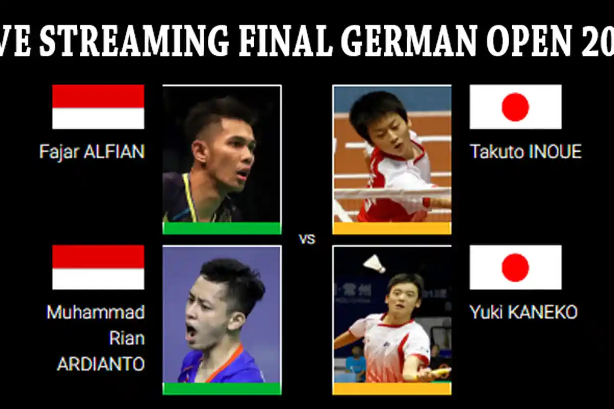 LIVE STREAMING Final German Open 2018 - Satu-satunya Wakil Indonesia Fajar/Rian Siap Rebut Juara