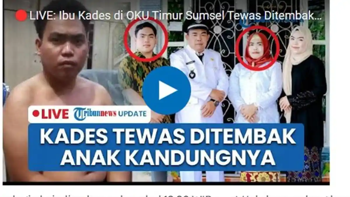 Tragis! Mahasiswa di OKU Timur Sumsel Tembak Mati Ibu Kandung Usai ...