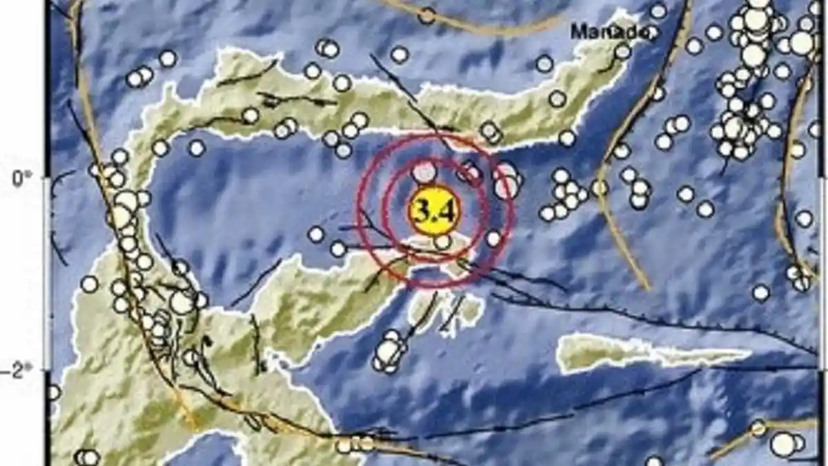 BMKG Catat 8 Gempa Beruntun di Sulawesi dan Sekitarnya, Terbesar M 3,4 Terjadi di Gorontalo
