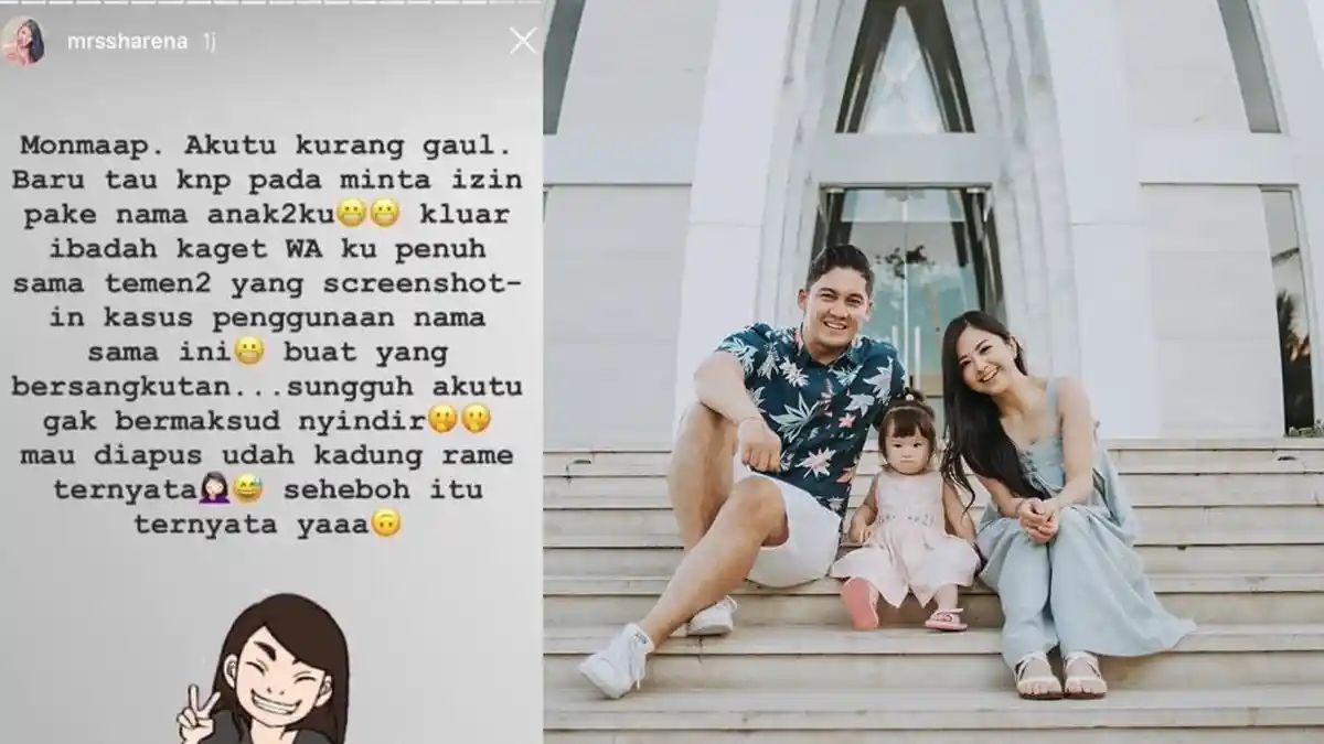 Beda Sikap Samuel Zylgwyn Soal Nama Anak, Sharena Delon Minta Maaf Ke Franda 'Gak Bermaksud Nyindir'