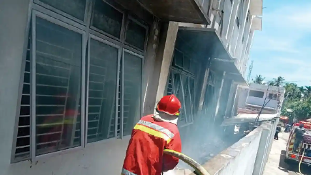 Gudang Milik Sekolah SMK Asyifa Hangus Terbakar