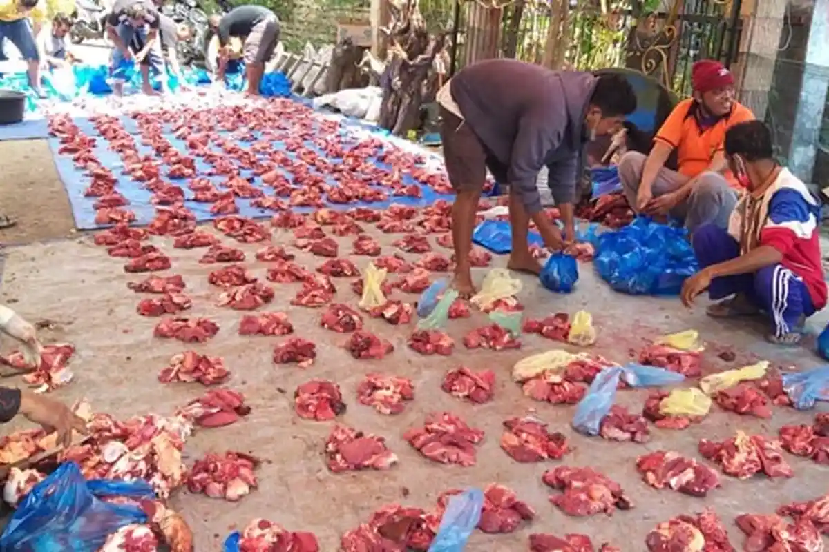 Idul Adha 2021 : 4 Hari Waktu Menyembelih Hewan Kurban Idul Adha, Doa Menyembelih Tata Caranya