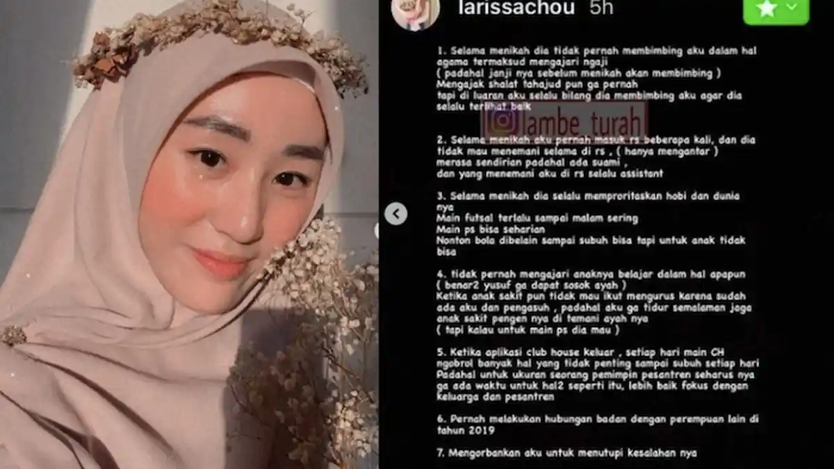Larissa Chou Benar-benar Sakit Hati Alvin Faiz Jadikan Perceraiannya Bahan Candaan