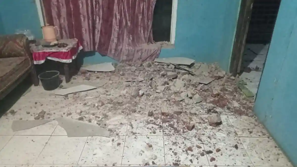 Dampak Gempa Bumi 4,5 SR, Dua Rumah Warga di Salem Brebes Rusak